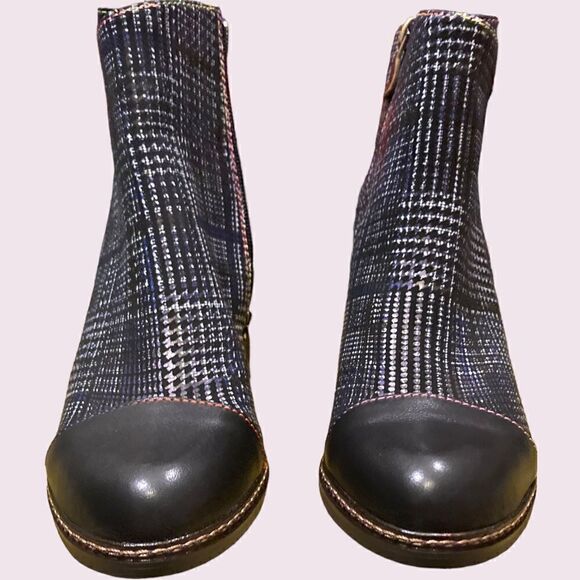 Laura Vita Made in France Plaid Booties - Picture 9 of 16